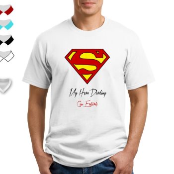 Erkek Sevgili Hediyesi Kişiye Özel İsimli Superman Tişörtü